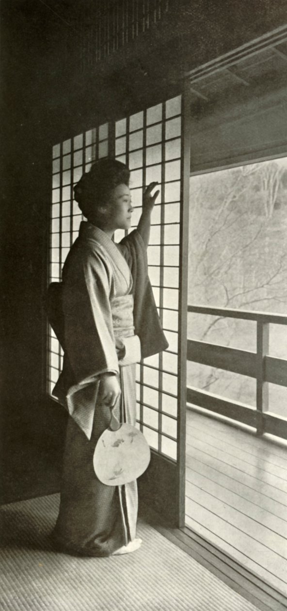 Eine Studie am Shoji, 1910 von Herbert Ponting
