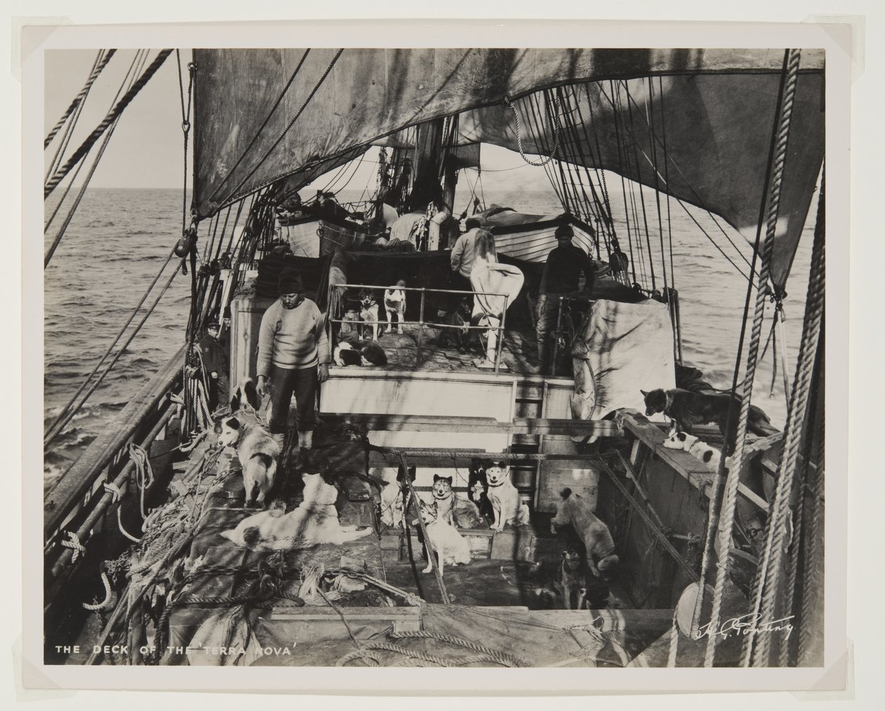 Das Deck der Terra Nova von Herbert Ponting