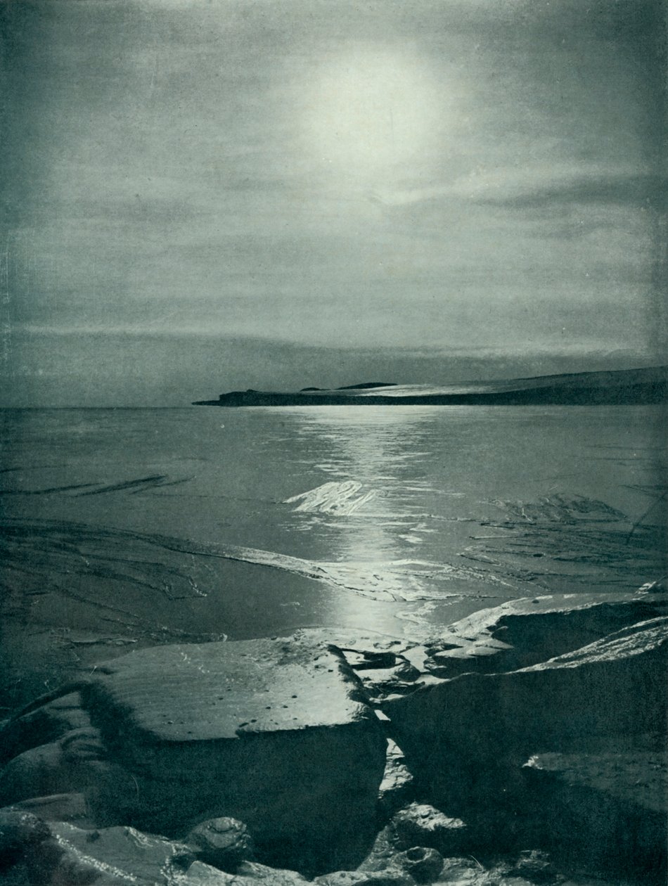 Das Zufrieren des Meeres, ca. 1910-1913 von Herbert Ponting