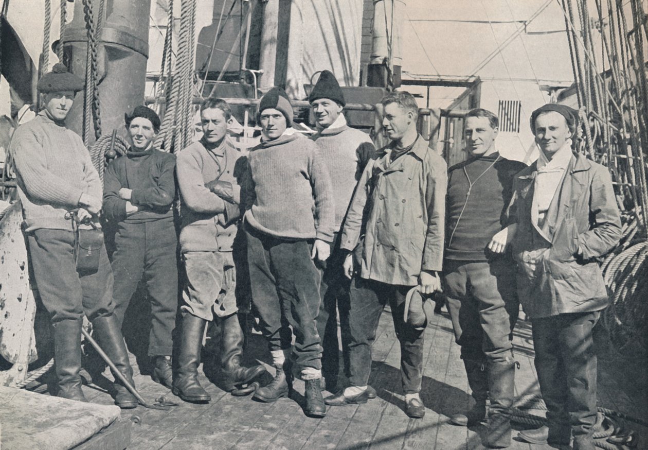 Die Offiziere der Terra Nova, 1912 Reise von Herbert Ponting