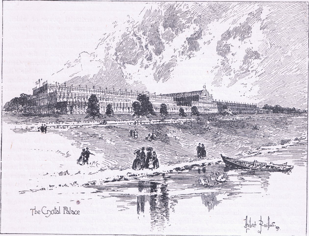 Der Kristallpalast im Hyde Park London, 1851 n. Chr. von Herbert Railton
