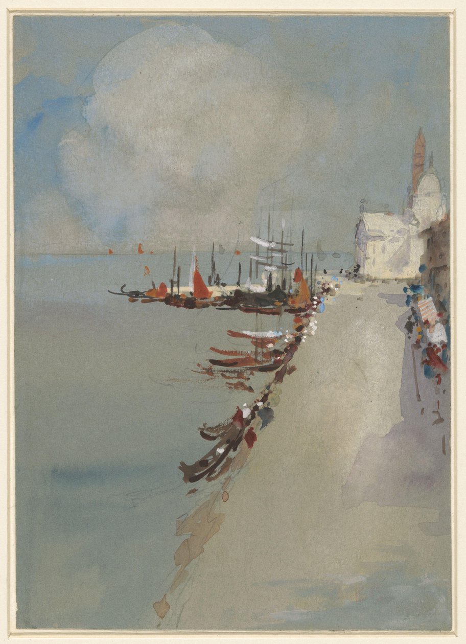Ansicht von Venedig mit dem Giudecca-Kanal von Hercules Brabazon Brabazon