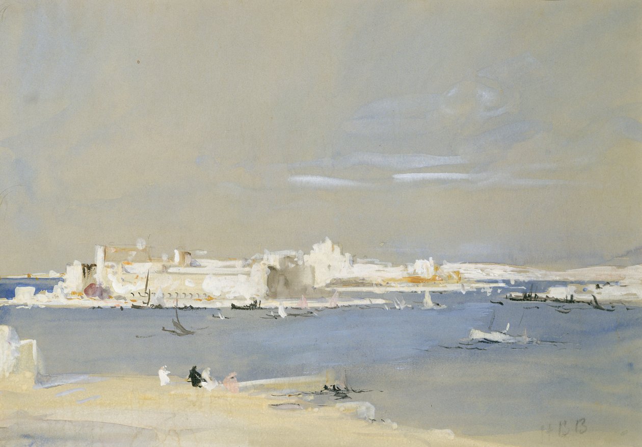 Der Hafen, Valetta, Malta von Hercules Brabazon Brabazon