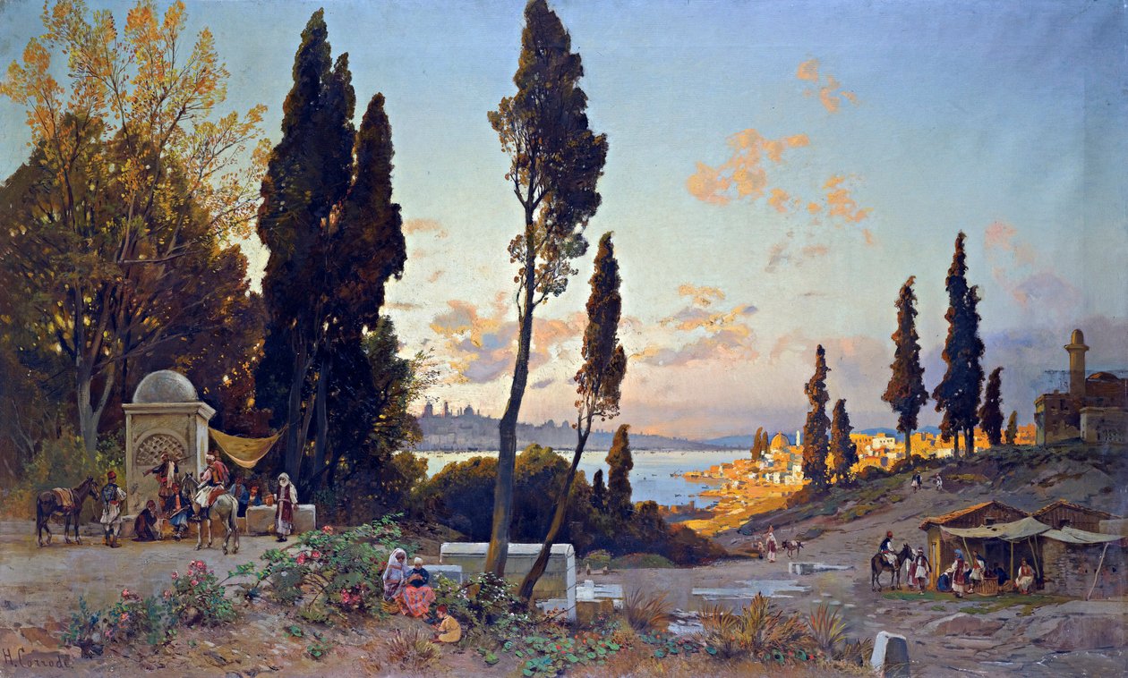 Blick über den Bosporus, Konstantinopel von Herman David Salomon Corrodi