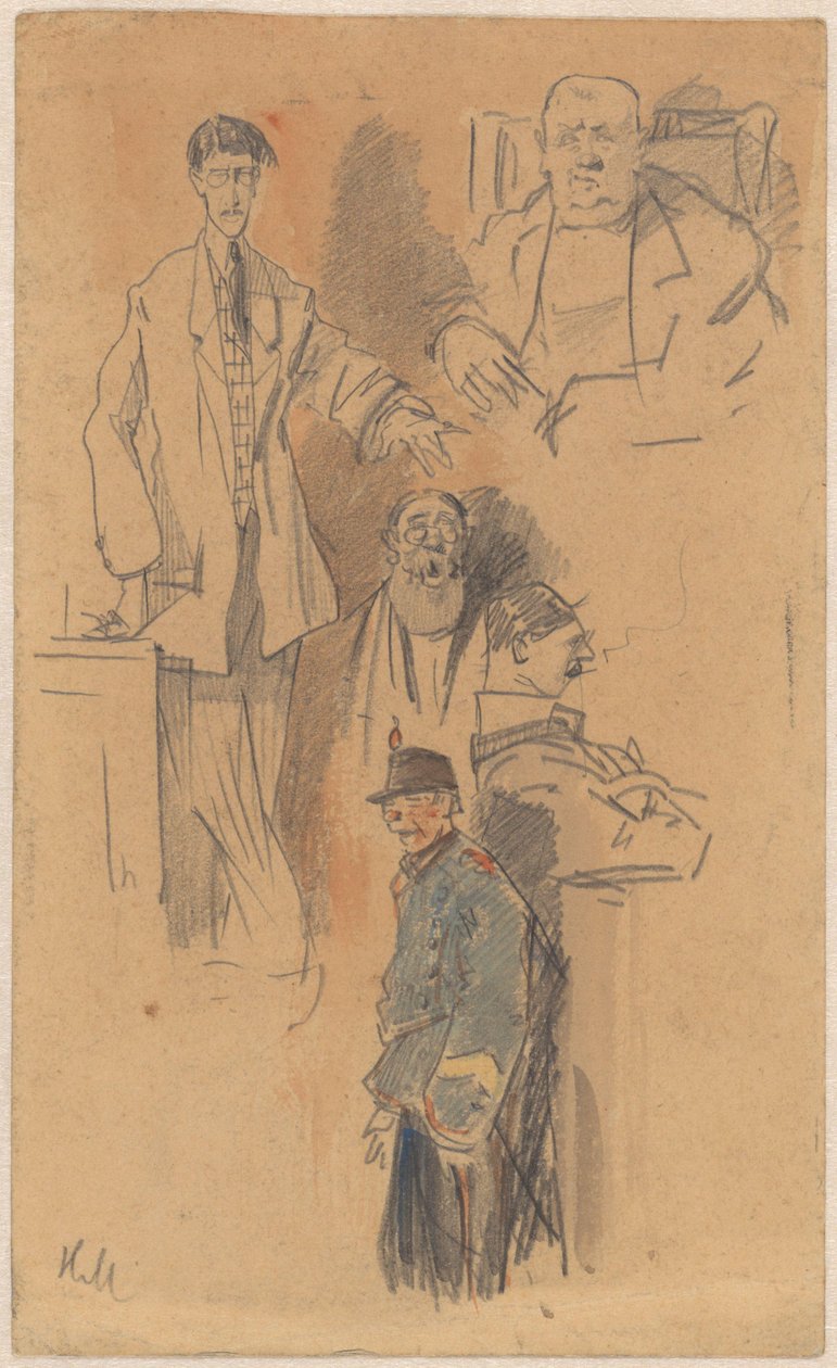 Porträt von Jan Hamdorf und W. van der Pluym von Herman Moerkerk