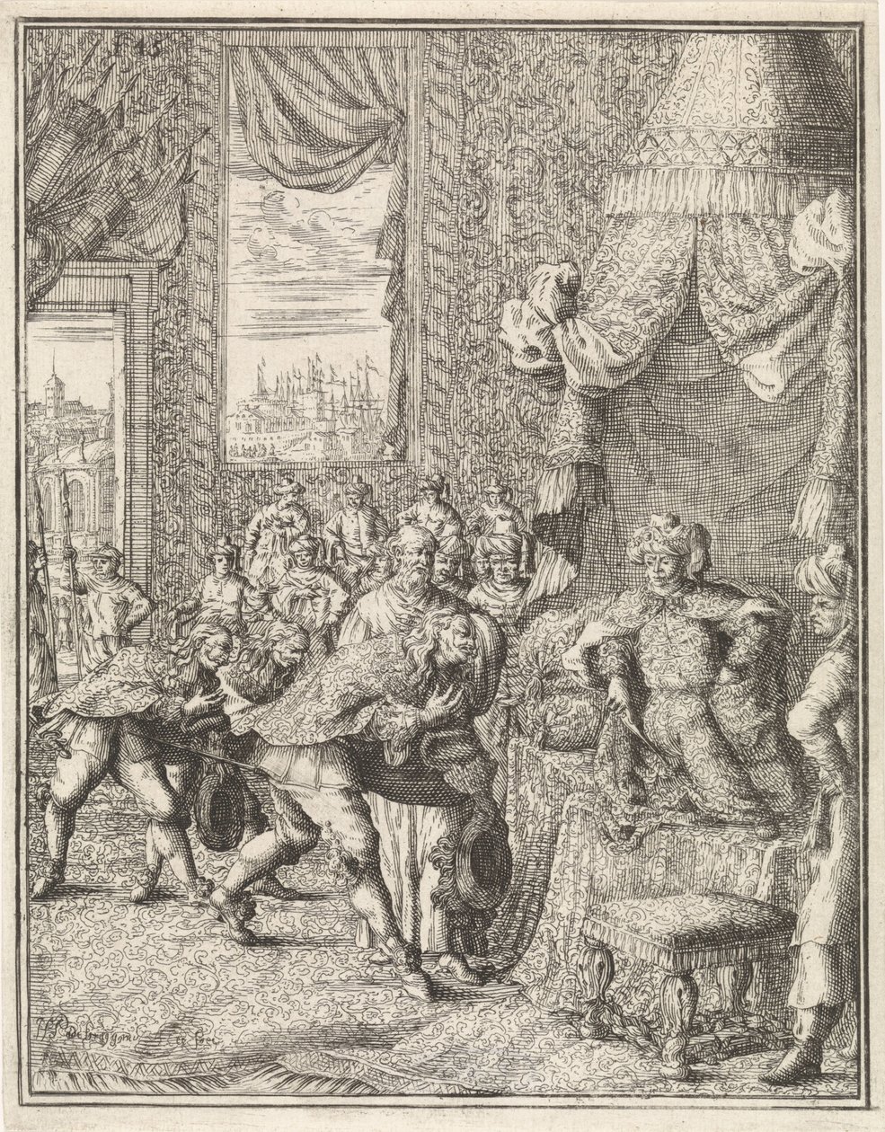 Vasco da Gama bei einer Audienz beim König von Kalkutta von Herman Padtbrugge
