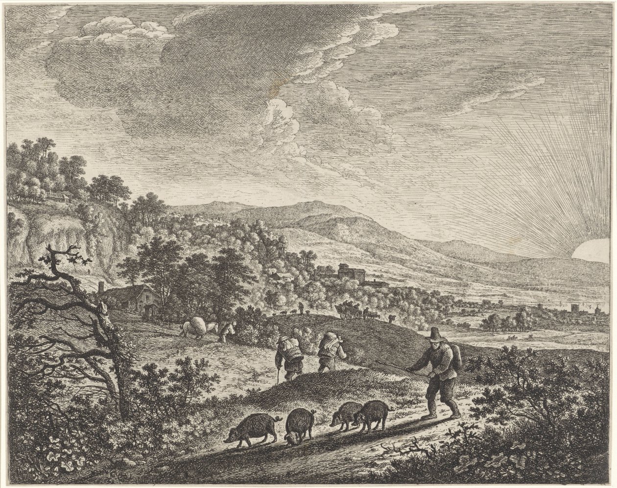 Varkenshoeder von Herman Saftleven