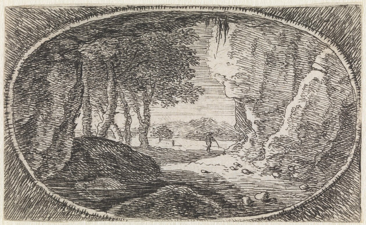 Landschaft (Nr. 8 aus der Serie: variae campestrum fantasiae) von Herman van Swanevelt