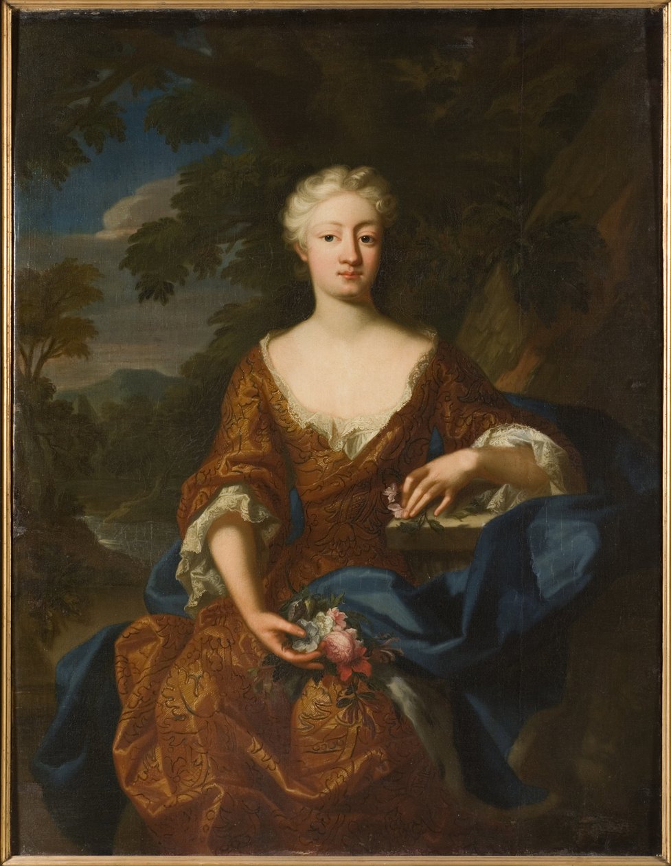 Porträt der Prinzessin Luise Dorothea von Preußen (1680-1705) von Hermann Hendrik de (active 1700 1731) Quiter