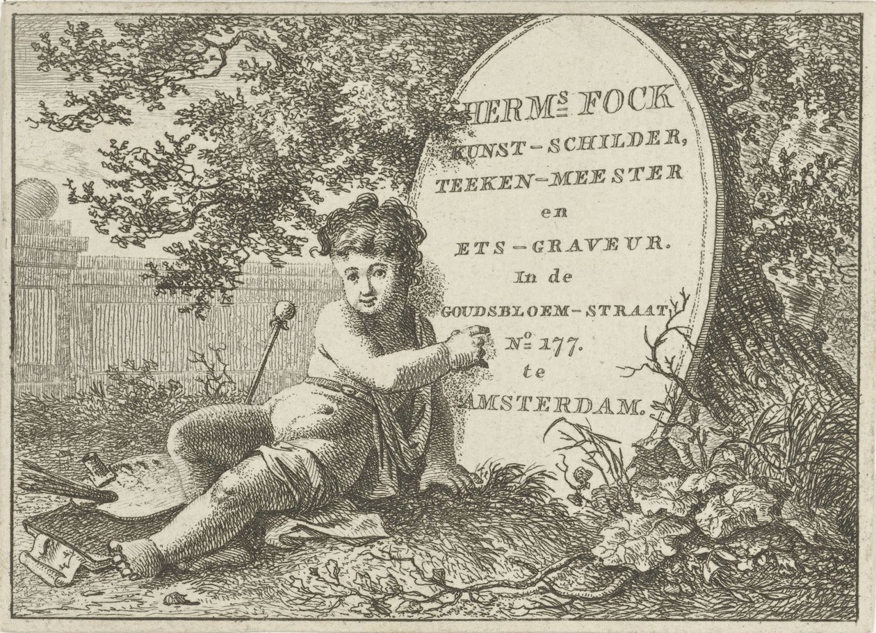Visitenkarte von Hermanus Fock von Hermanus Fock