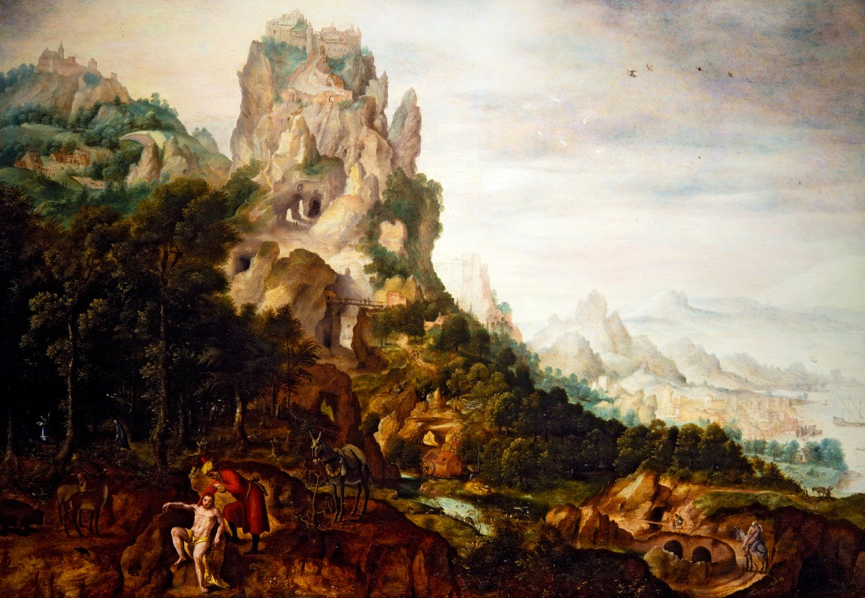 Der barmherzige Samariter von Herri met de (c.1510 p.1550) Bles