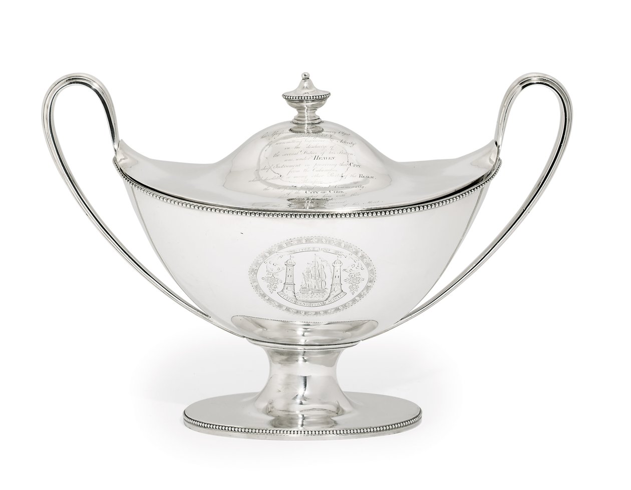 George III Suppenterrine und Deckel, 1787 von Hester Bateman