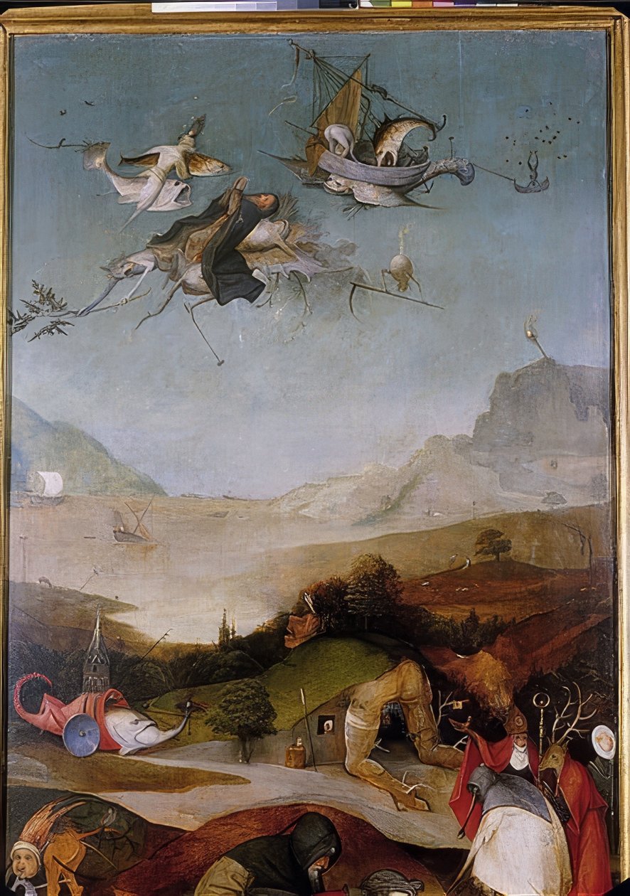 Die Versuchung des heiligen Antonius (Detail) von Hieronymus Bosch