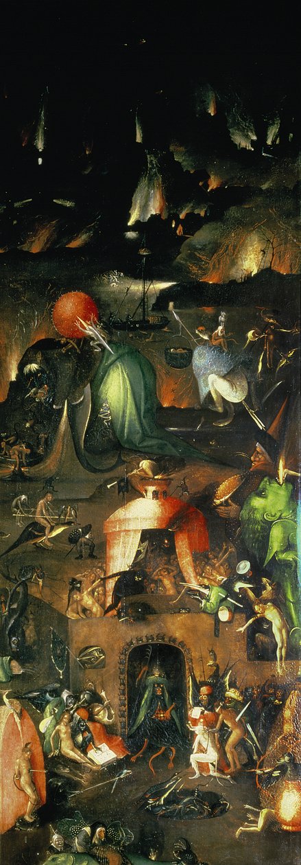 Das Jüngste Gericht (Altarbild): Innenseite des rechten Flügels von Hieronymus Bosch