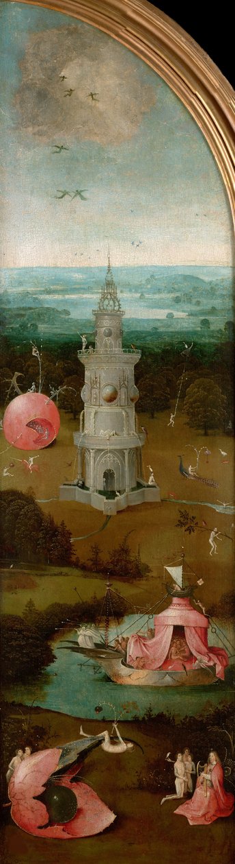 Das Jüngste Gericht Triptychon, linkes Panel, ca. 1490-1510 von Hieronymus Bosch