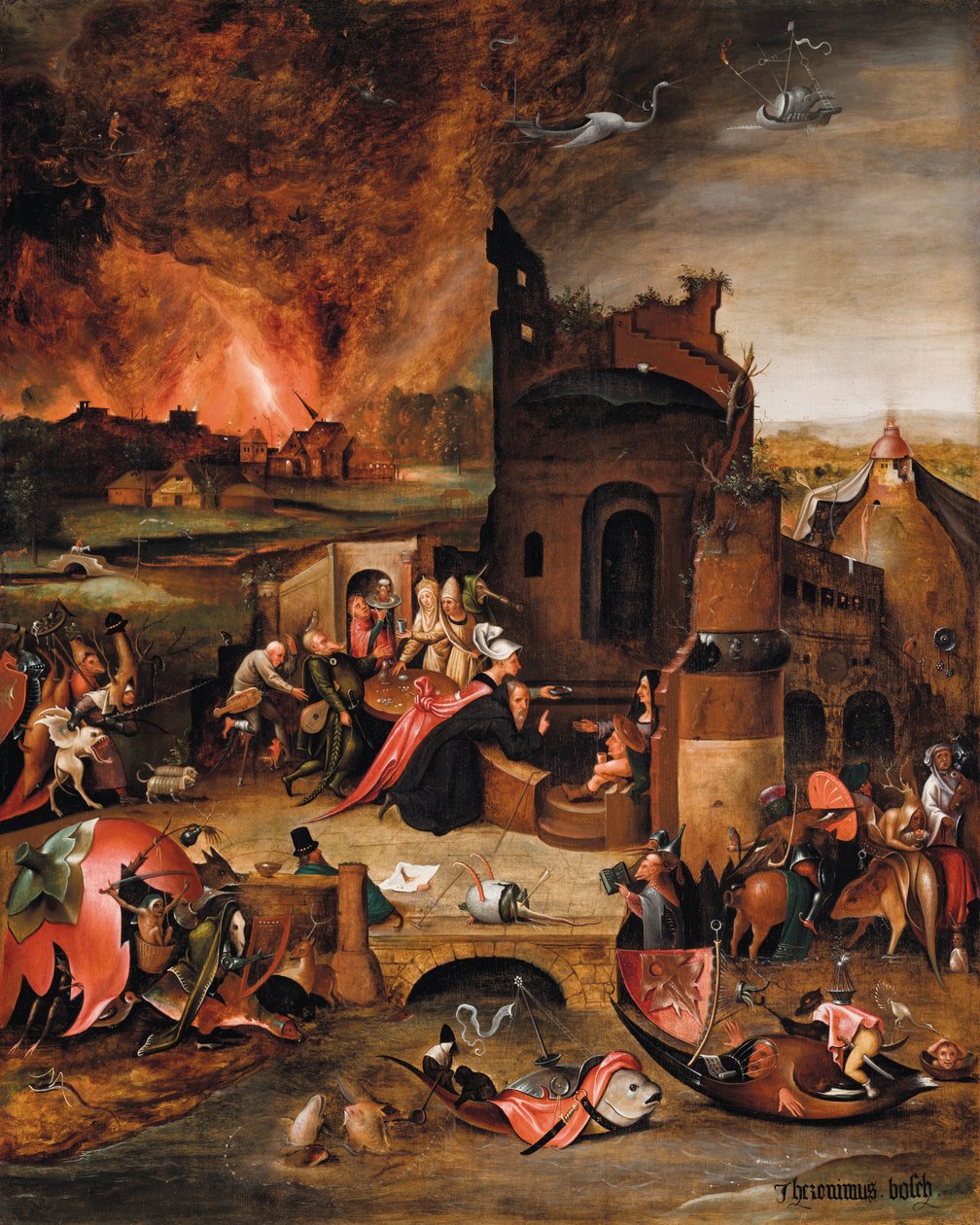 Die Versuchung des heiligen Antonius des Großen von Hieronymus Bosch
