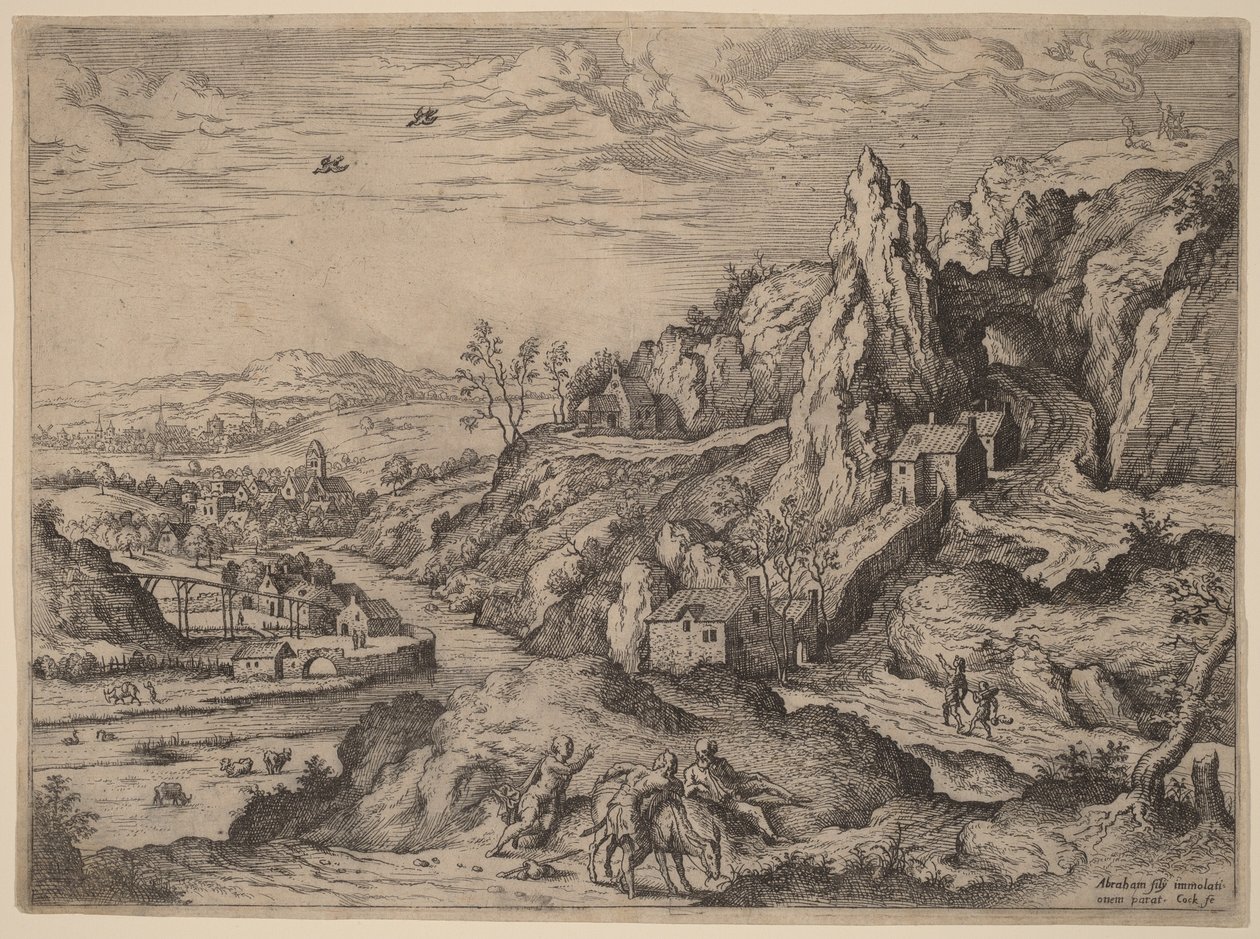 Opferung Abrahams von Hieronymus Cock
