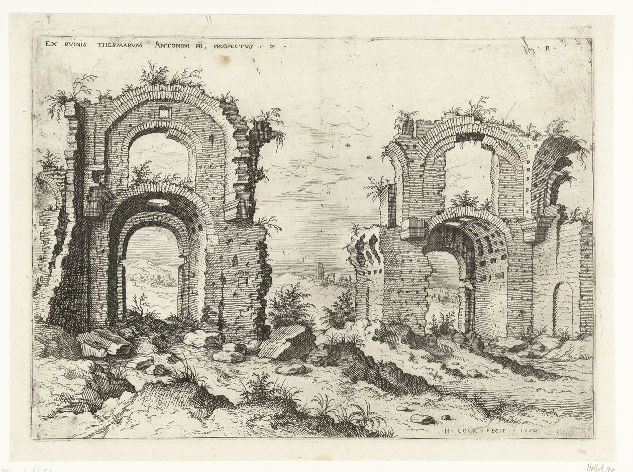 Zweiter Blick auf die Thermen des Diokletian von Hieronymus Cock