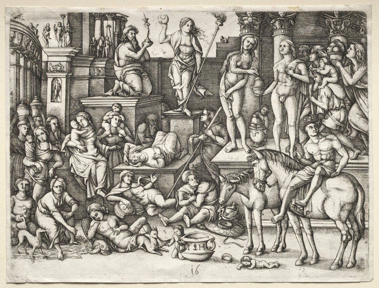 Die Macht der Liebe oder Anbetung der Luna von Hieronymus Hopfer