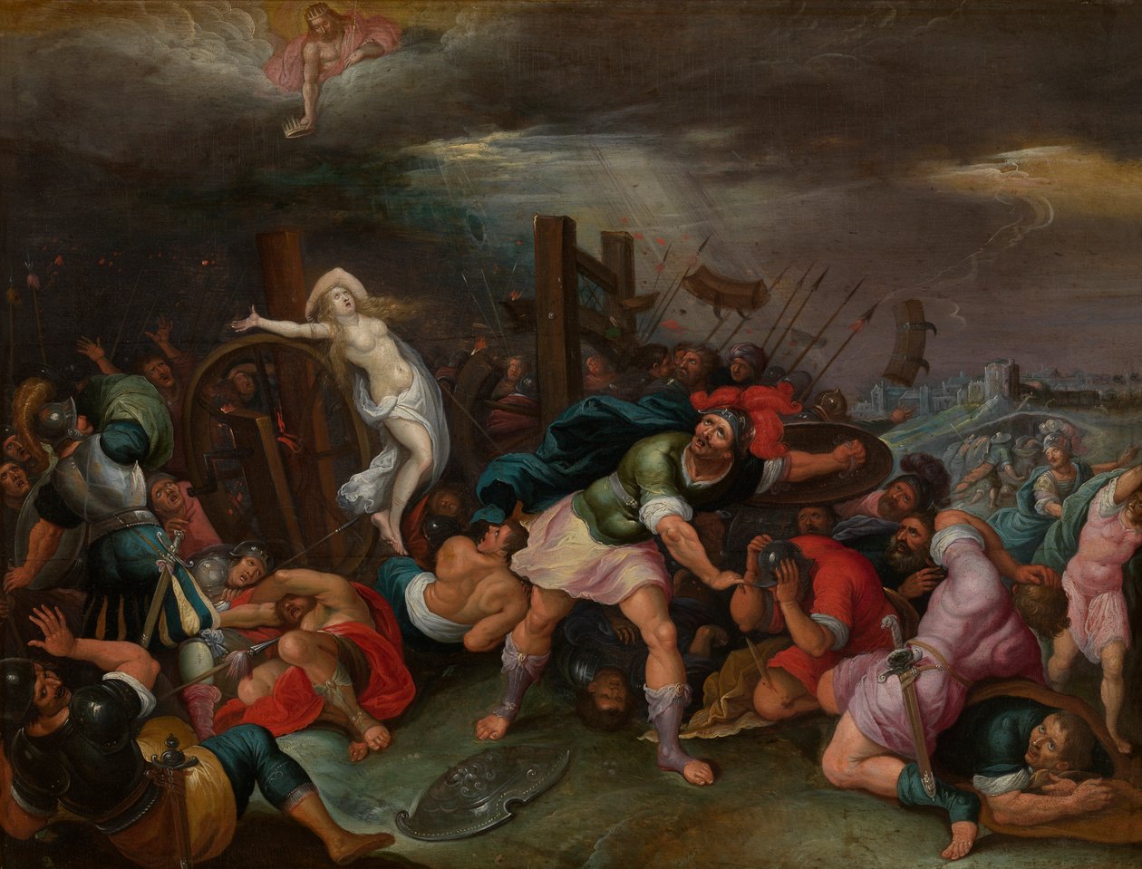 Das Martyrium der Heiligen Katharina von Alexandria von Hieronymus II Francken