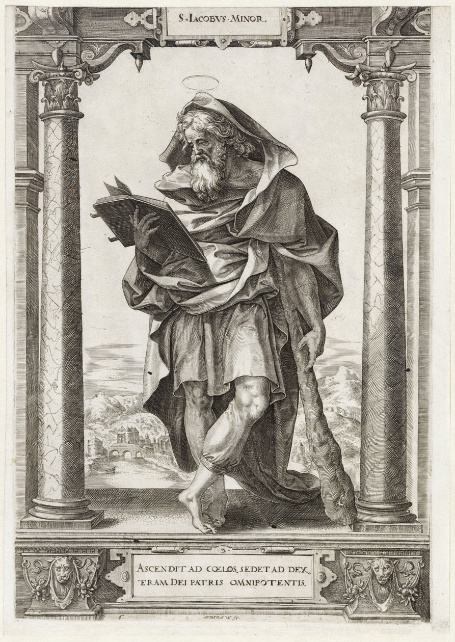 H. Jakobus der Mindere von Hieronymus Wierix
