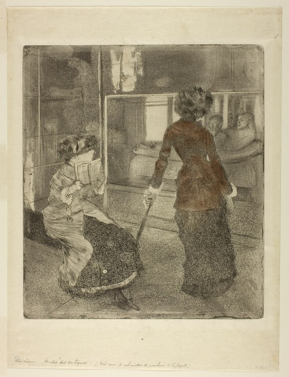Mary Cassatt im Louvre: Die etruskische Galerie von Hilaire Germain Edgar Degas