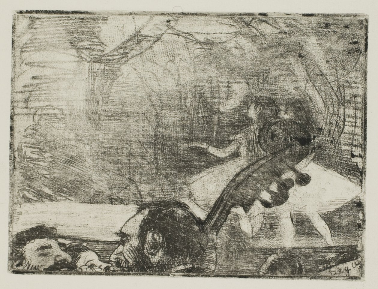 Auf der Bühne I von Hilaire Germain Edgar Degas