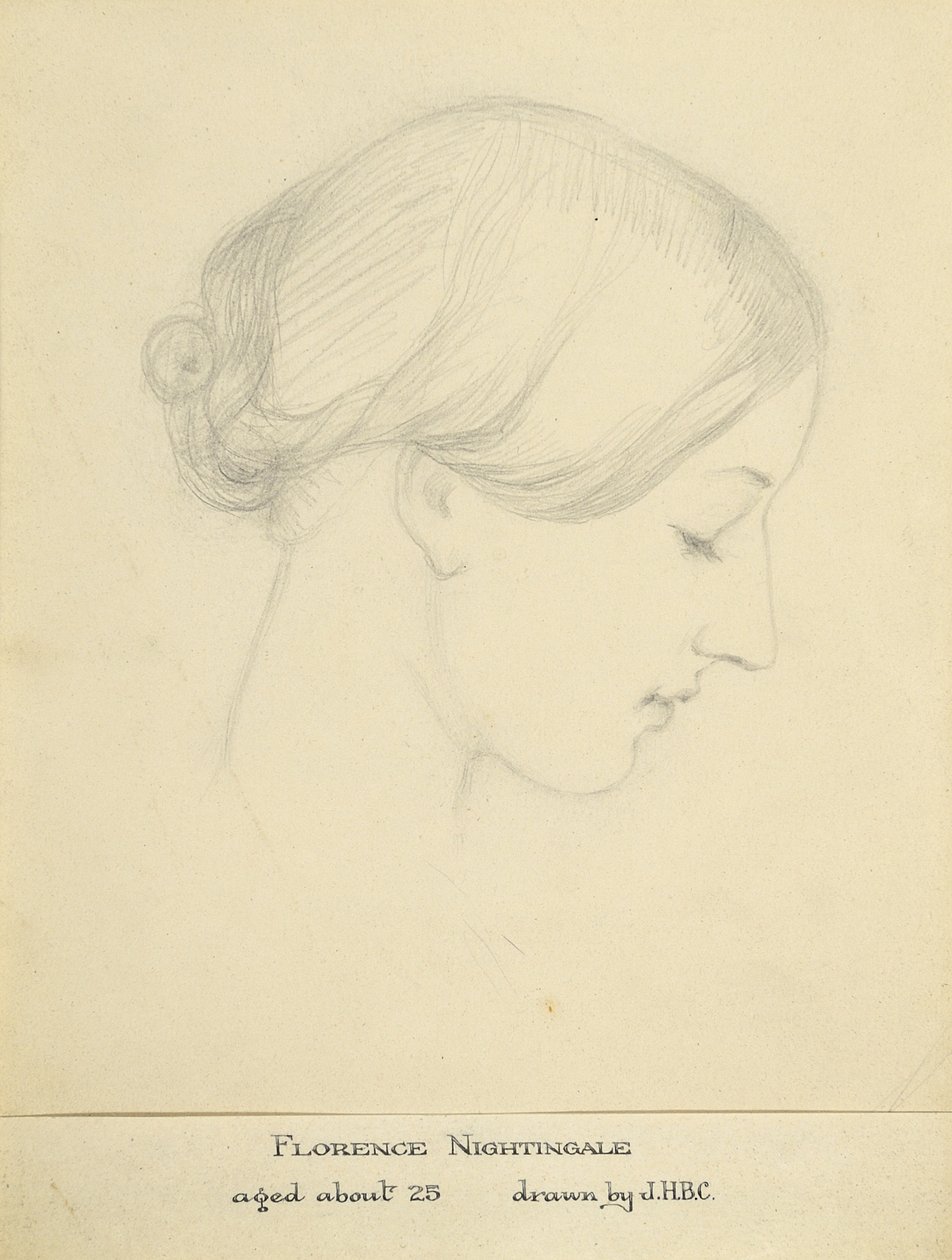 Florence Nightingale im Alter von etwa 25 Jahren von Hilary Bonham-Carter