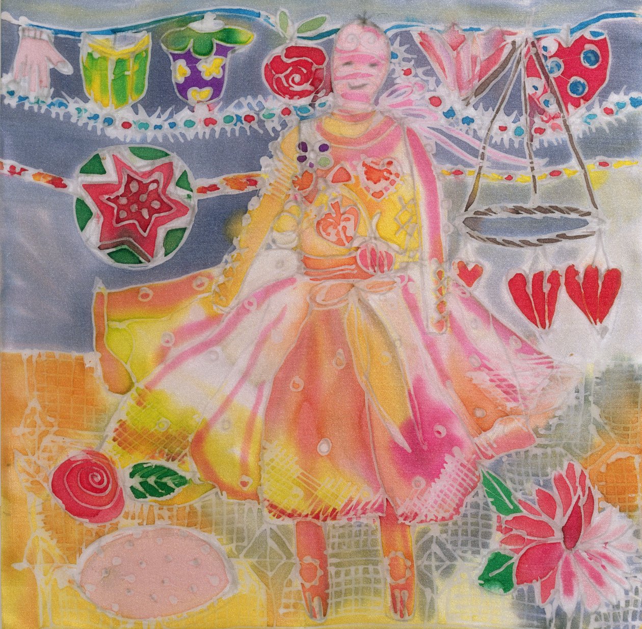 Fee mit Herzen und Blumen, 2006 von Hilary Simon