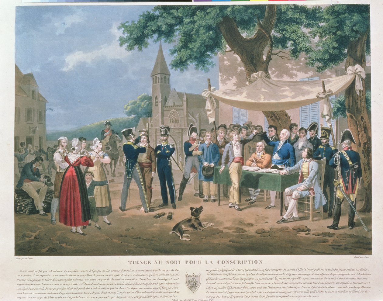 Losziehung für die Wehrpflicht von Hippolyte Lecomte