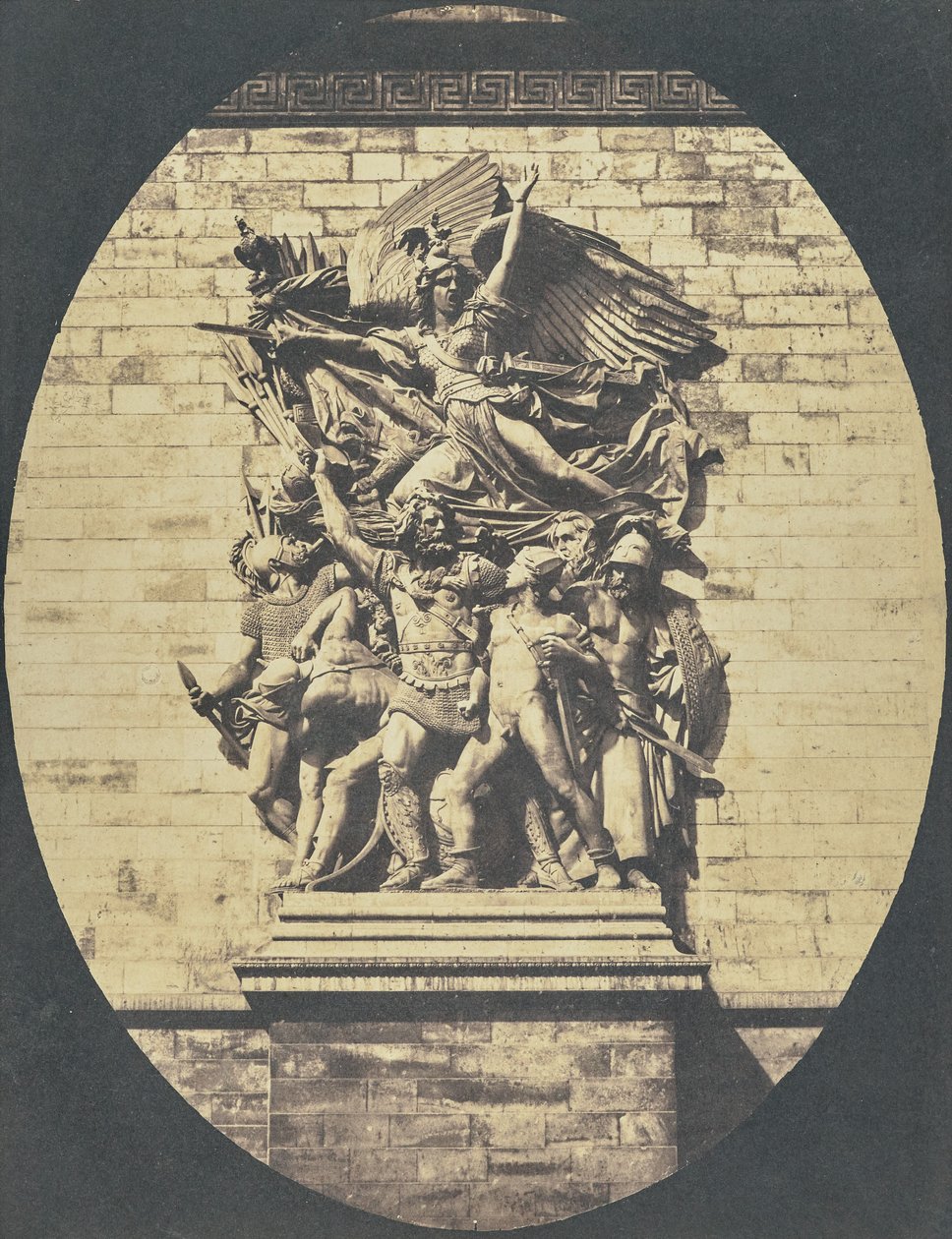 Detail von "Le Départ de 1792 (oder La Marseillaise)" von François Rude, Arc de Triomphe von Hippolyte Bayard