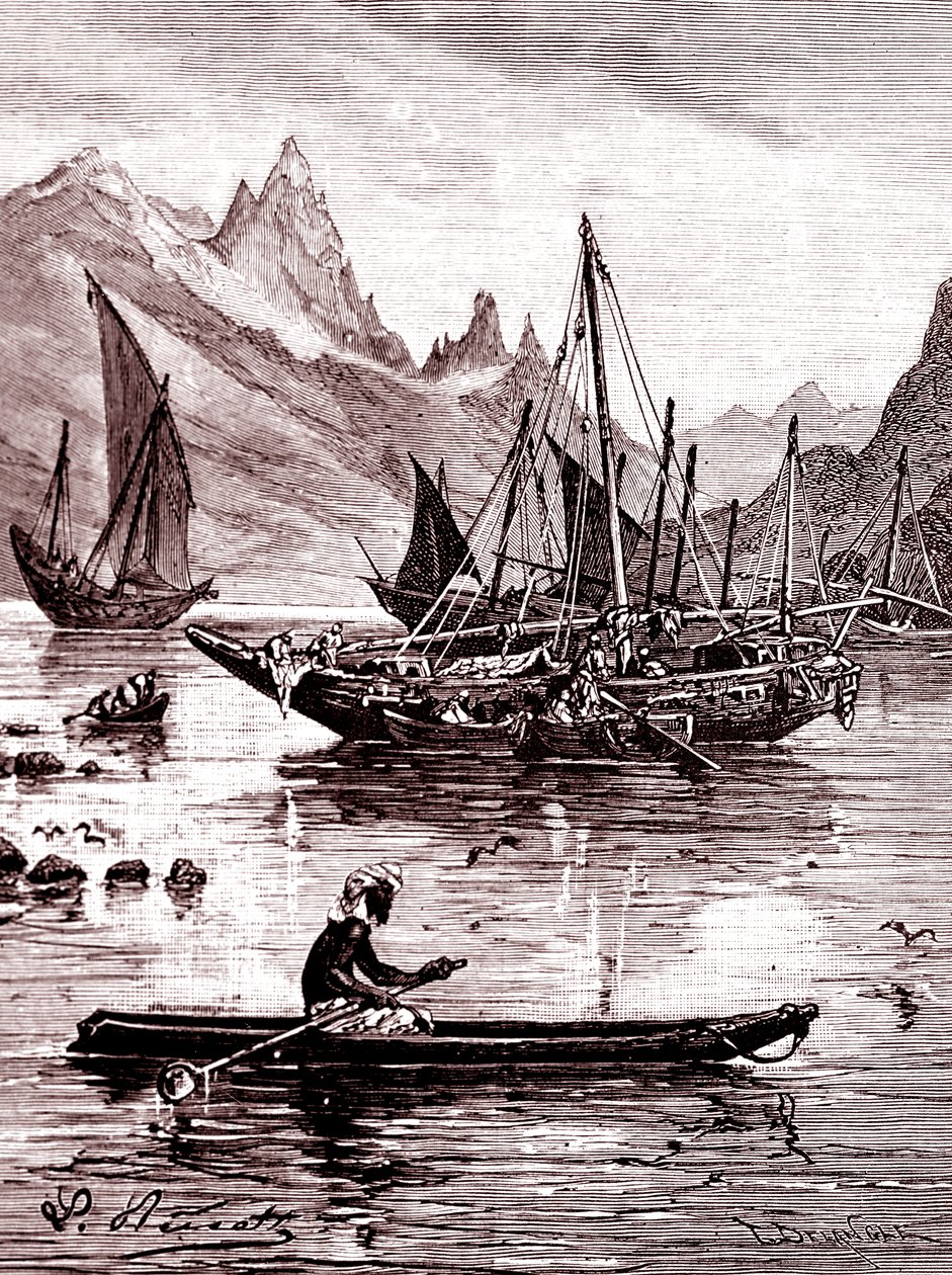 Das Rote Meer (ägyptische Seite) von Hippolyte Leon Benett