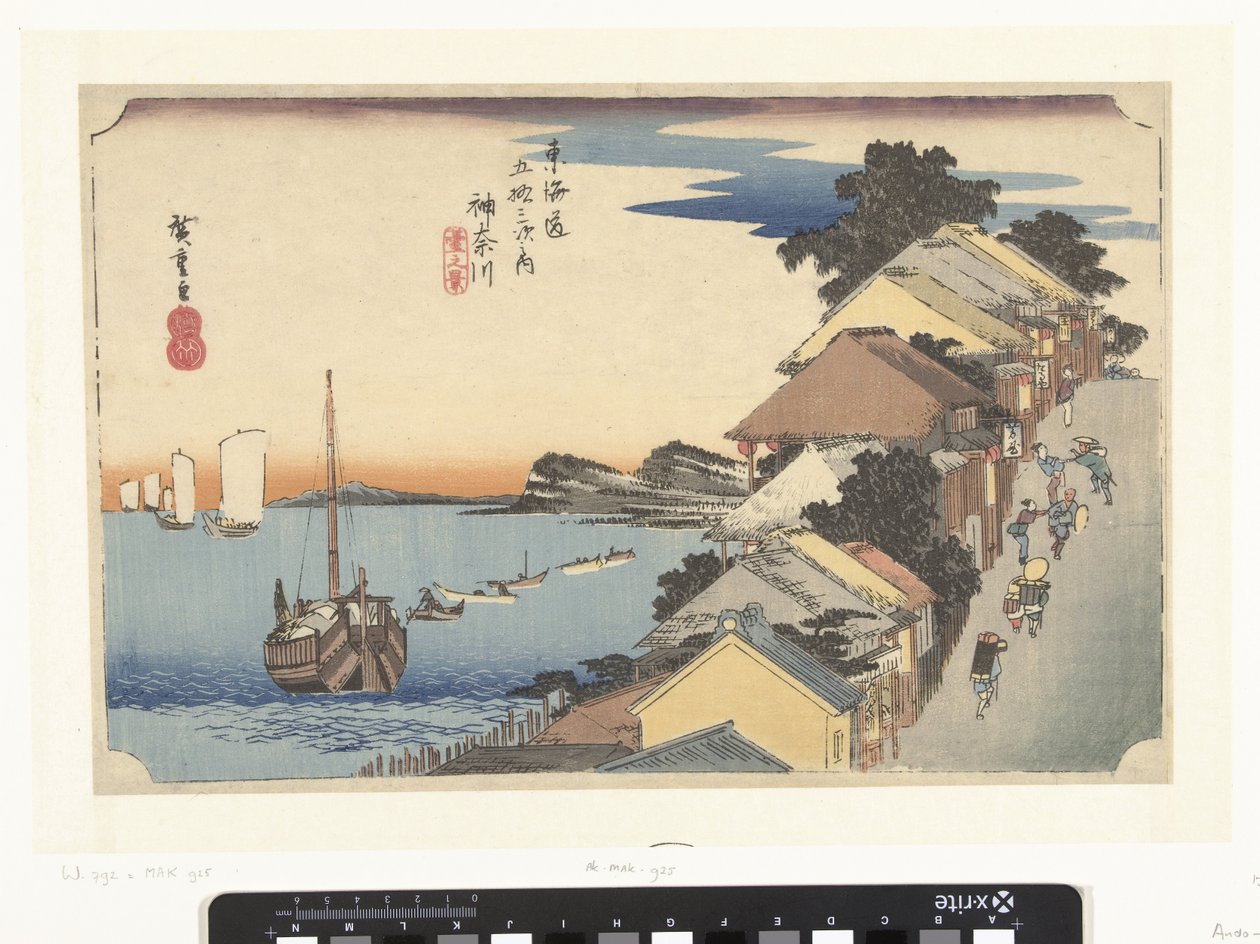 Kanagawa, bergaufwärts von Hiroshige (I) , Utagawa