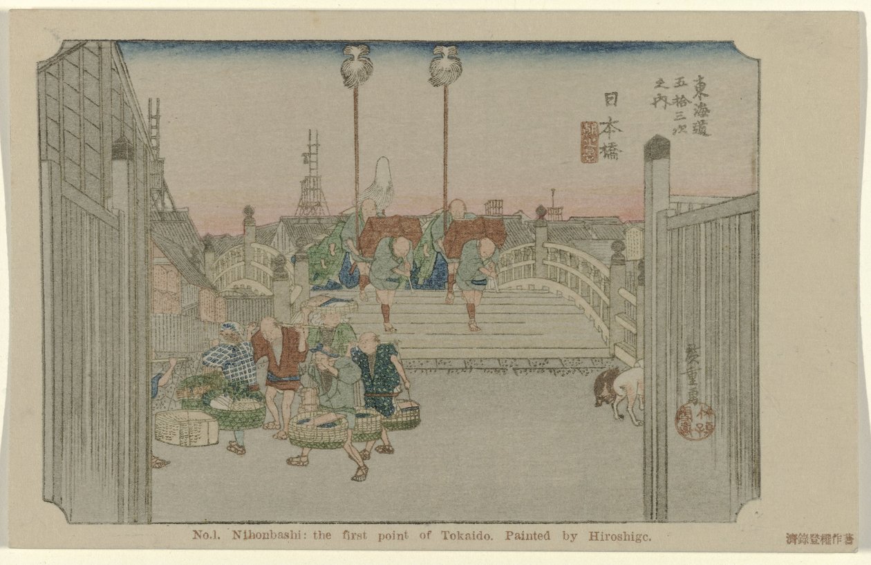 Nihonbashi von Hiroshige (I) , Utagawa