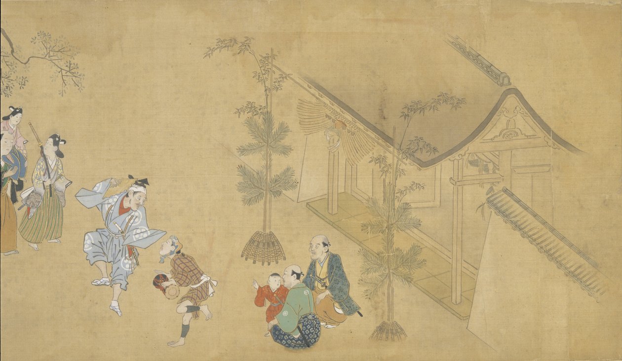 Genreszenen der vier Jahreszeiten von Hishikawa Moronobu
