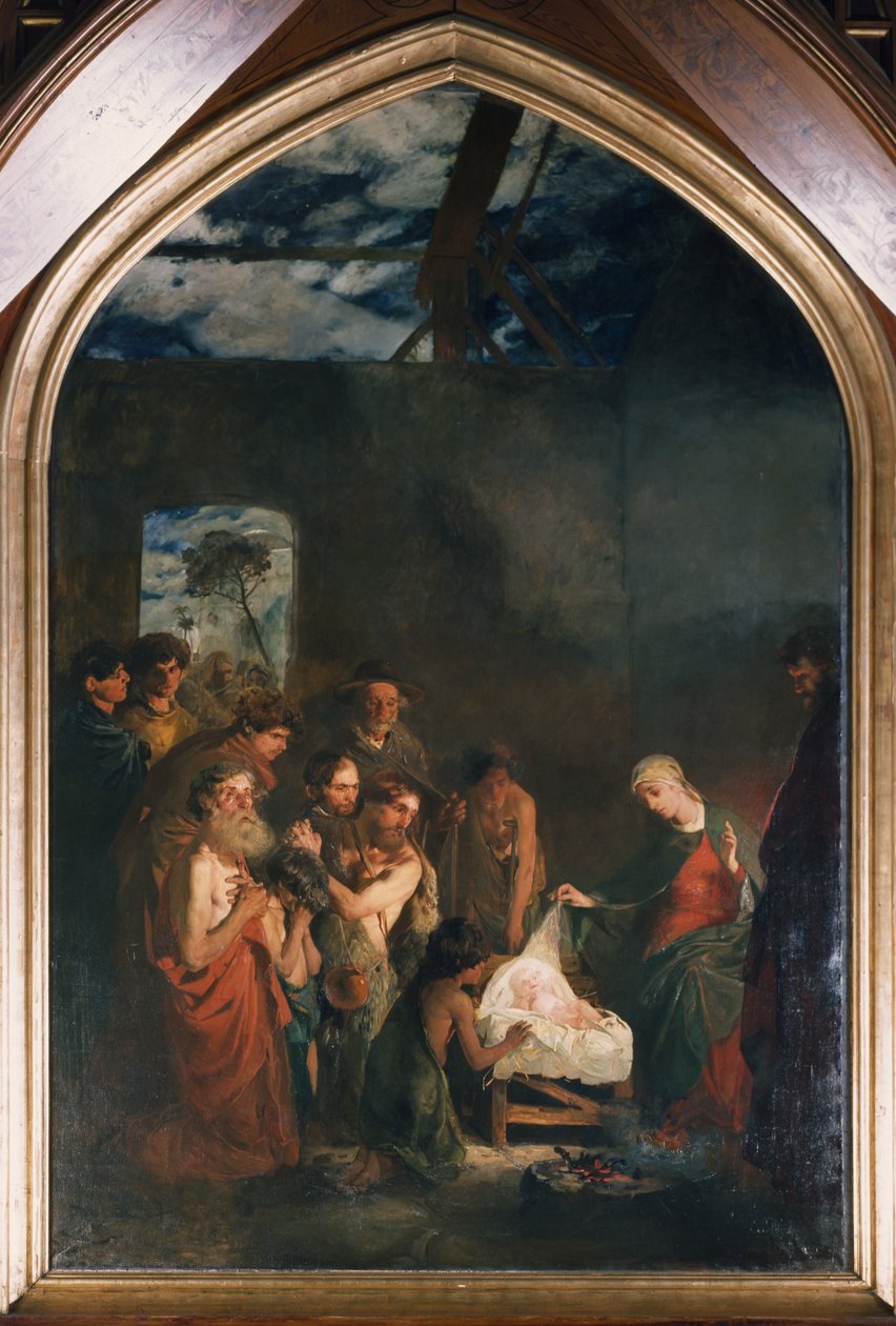 Die Anbetung der Hirten von Hjalmer Eilif Emanuel Peterssen