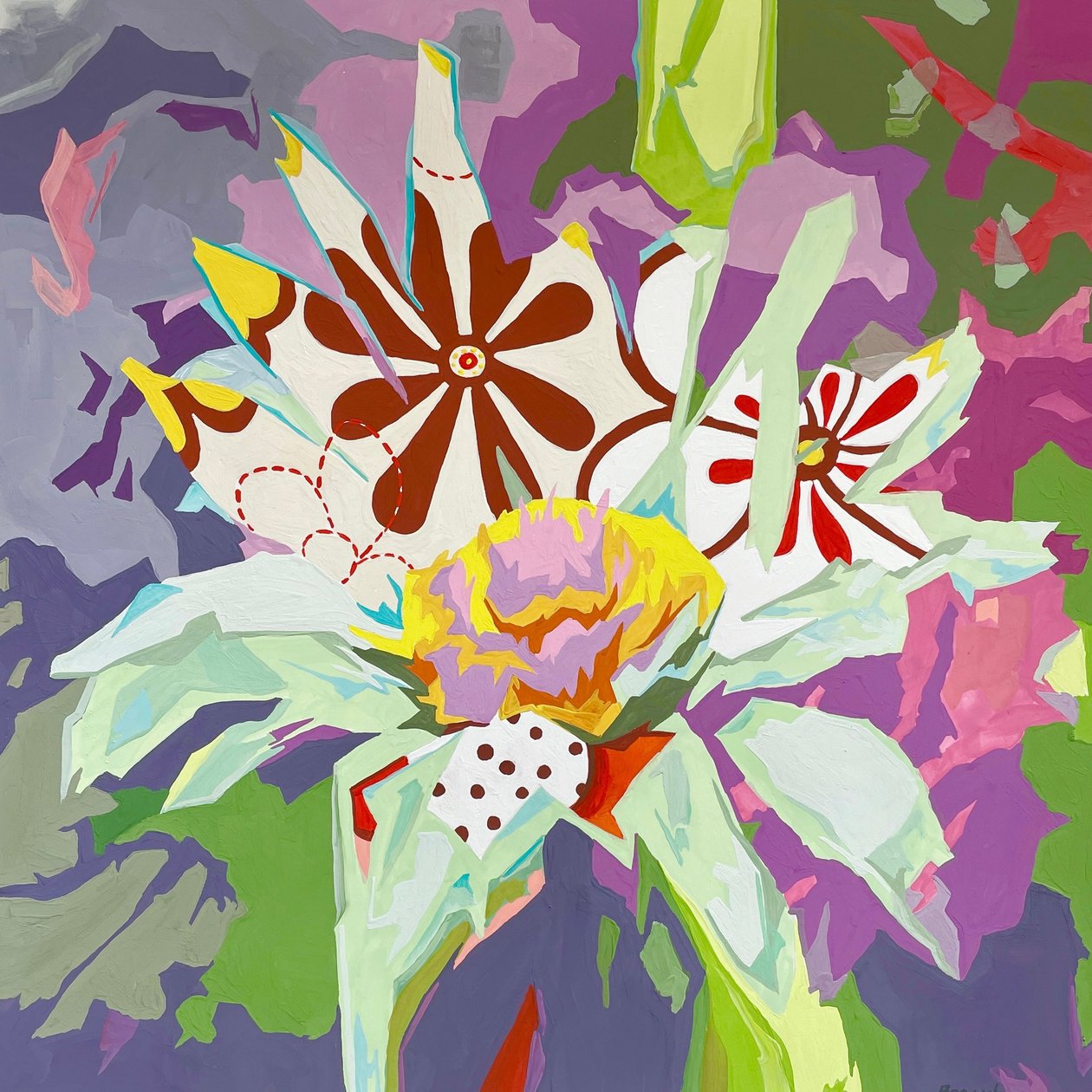 Floralabstrakt Nr. 1, 2023 von Holly Boruck