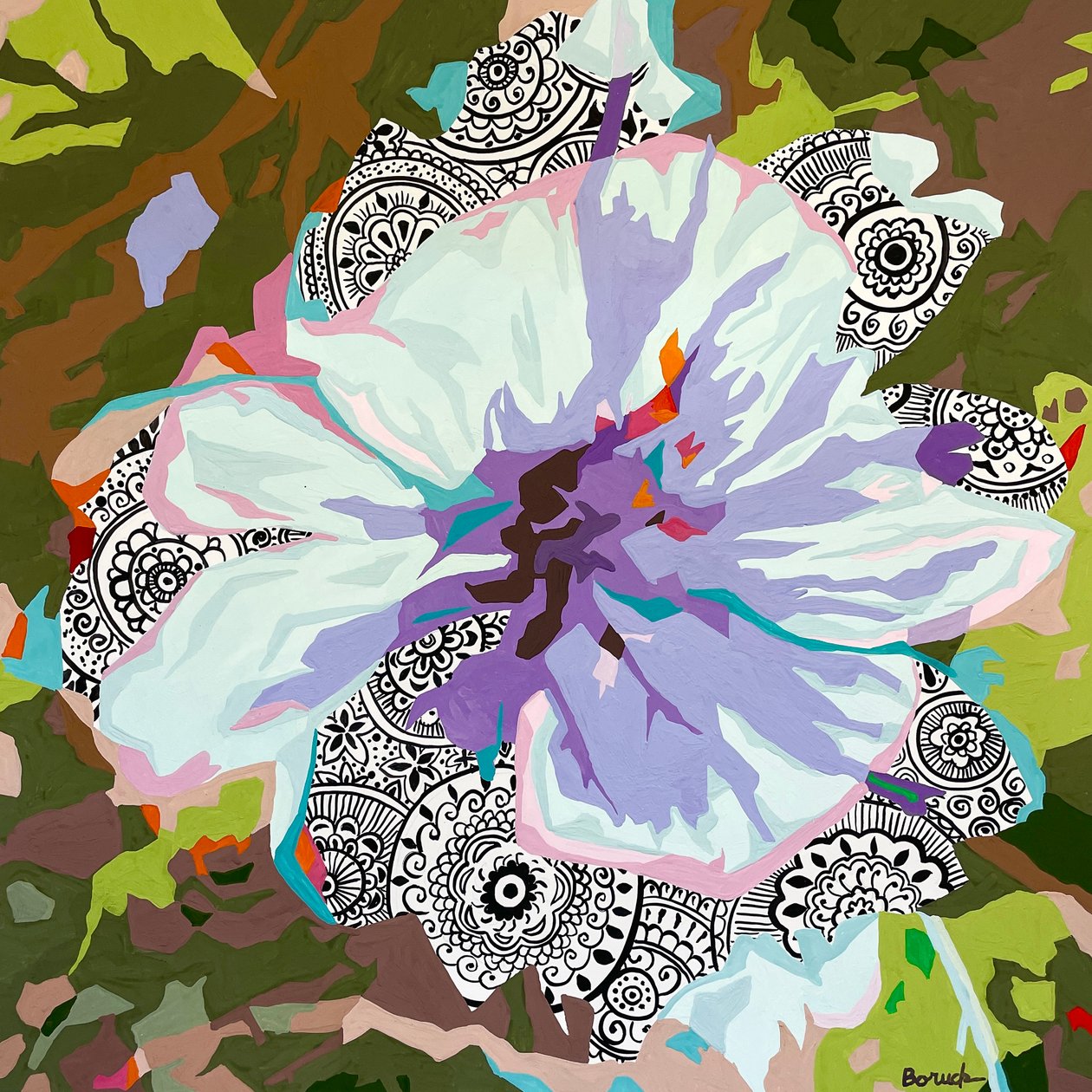 Floral Abstrakt #4 von Holly Boruck