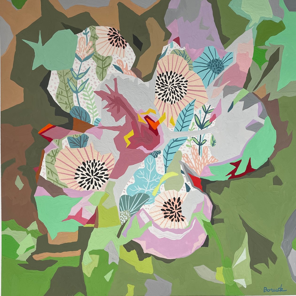 Floralabstrakt Nr. 5, 2023 von Holly Boruck
