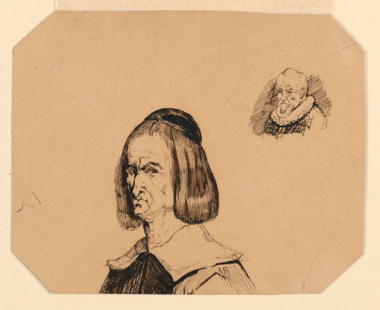Köpfe von zwei Männern, im Stil von Frans Hals von Homer Dodge Martin