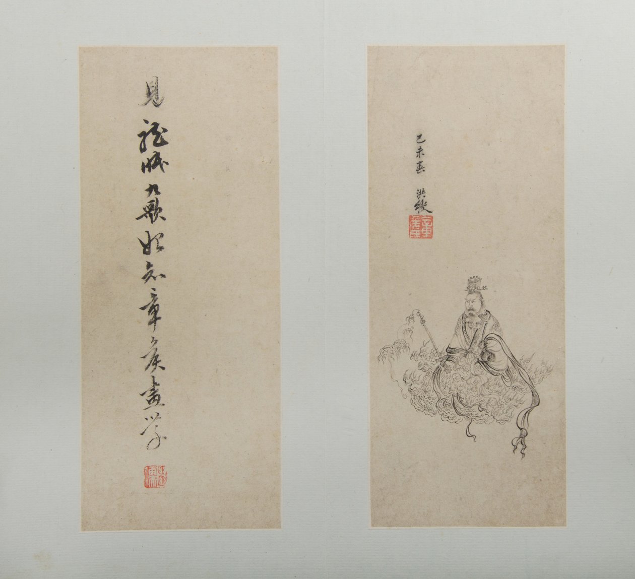 Landschaften, Figuren und Blumen, datiert 1618-22 von Hongshou Chen