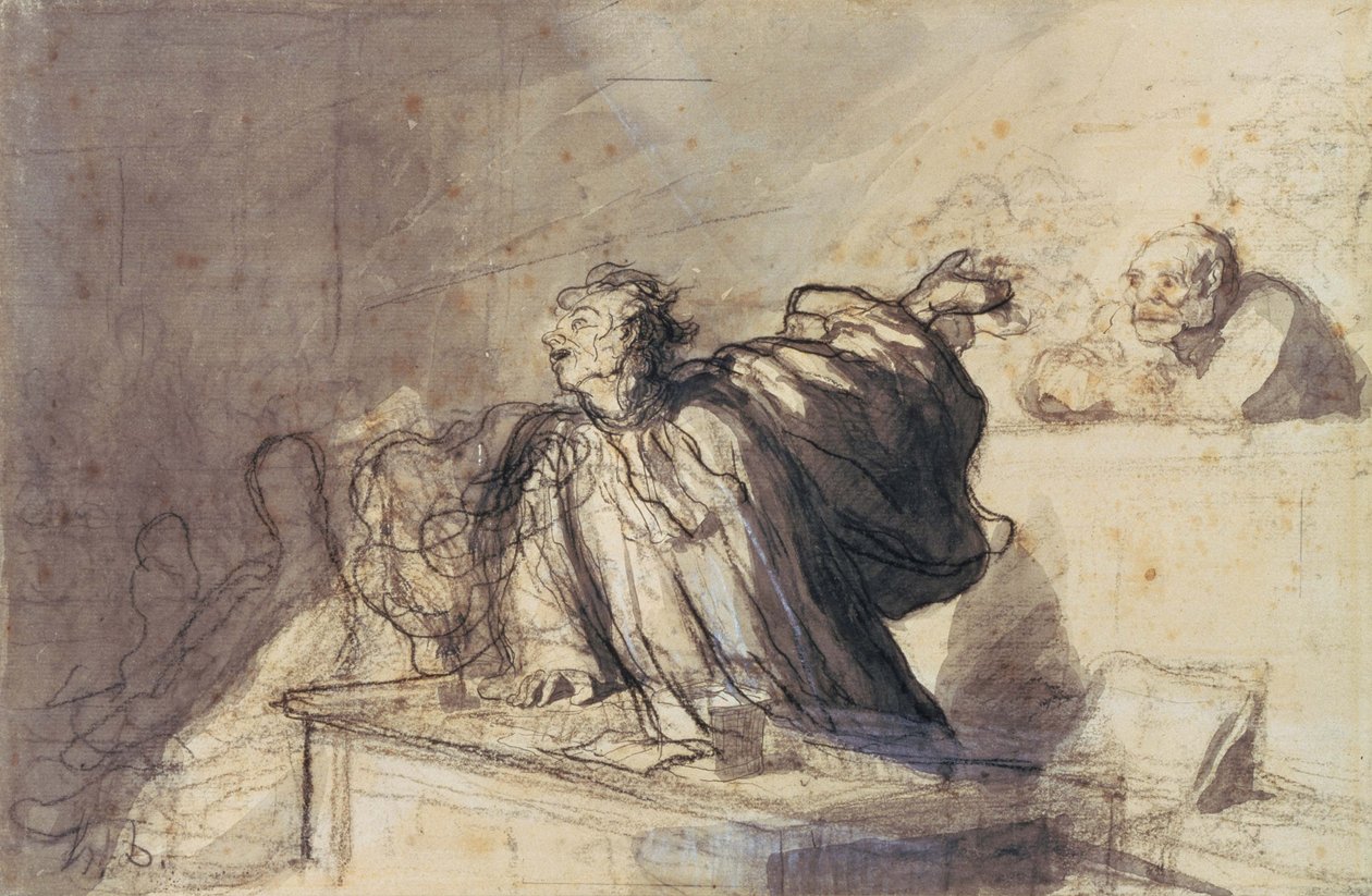 Plädoyer für die Verteidigung von Honoré Daumier
