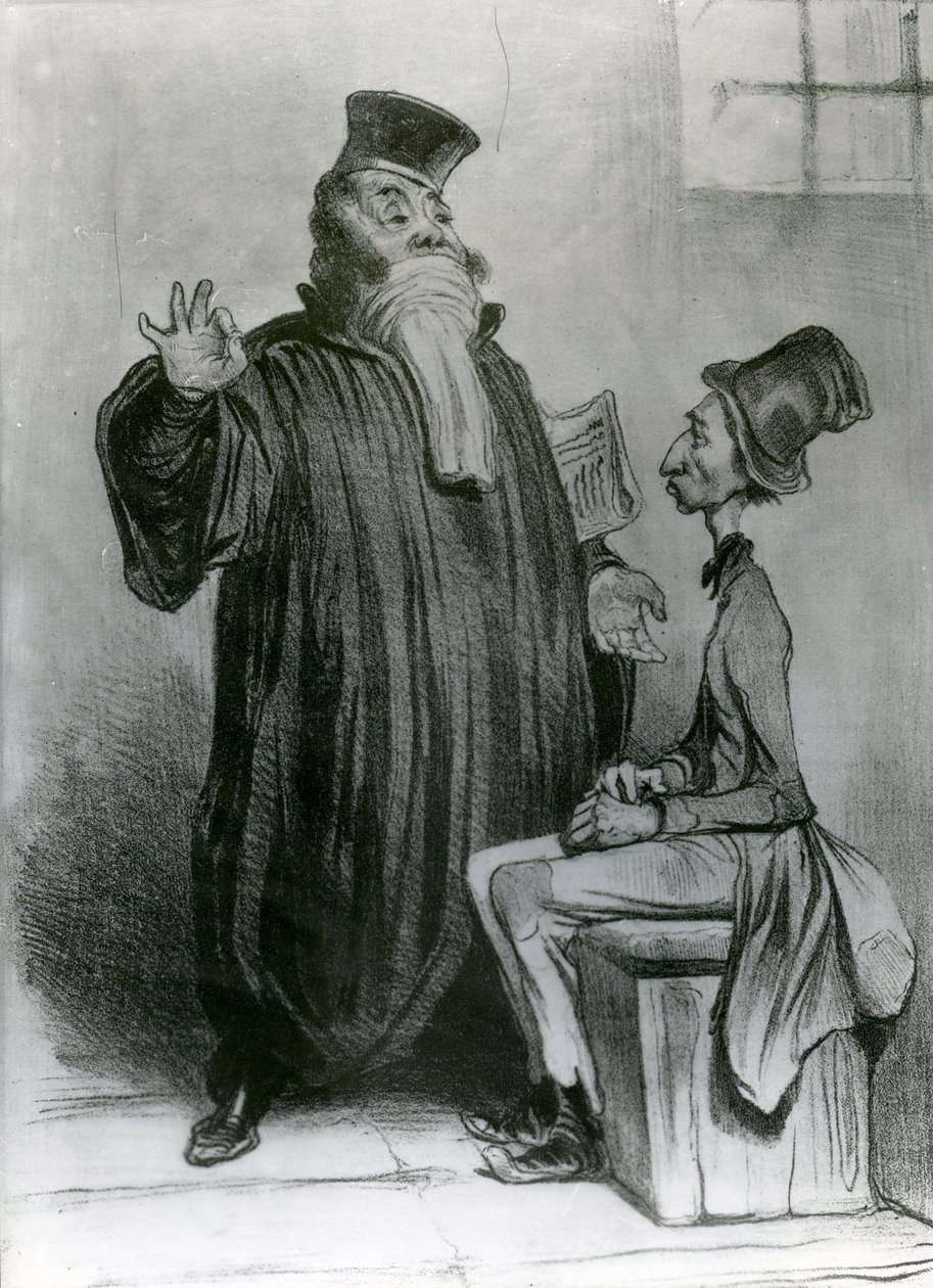 Robert-Macaire Avocat, 1836 von Honoré Daumier