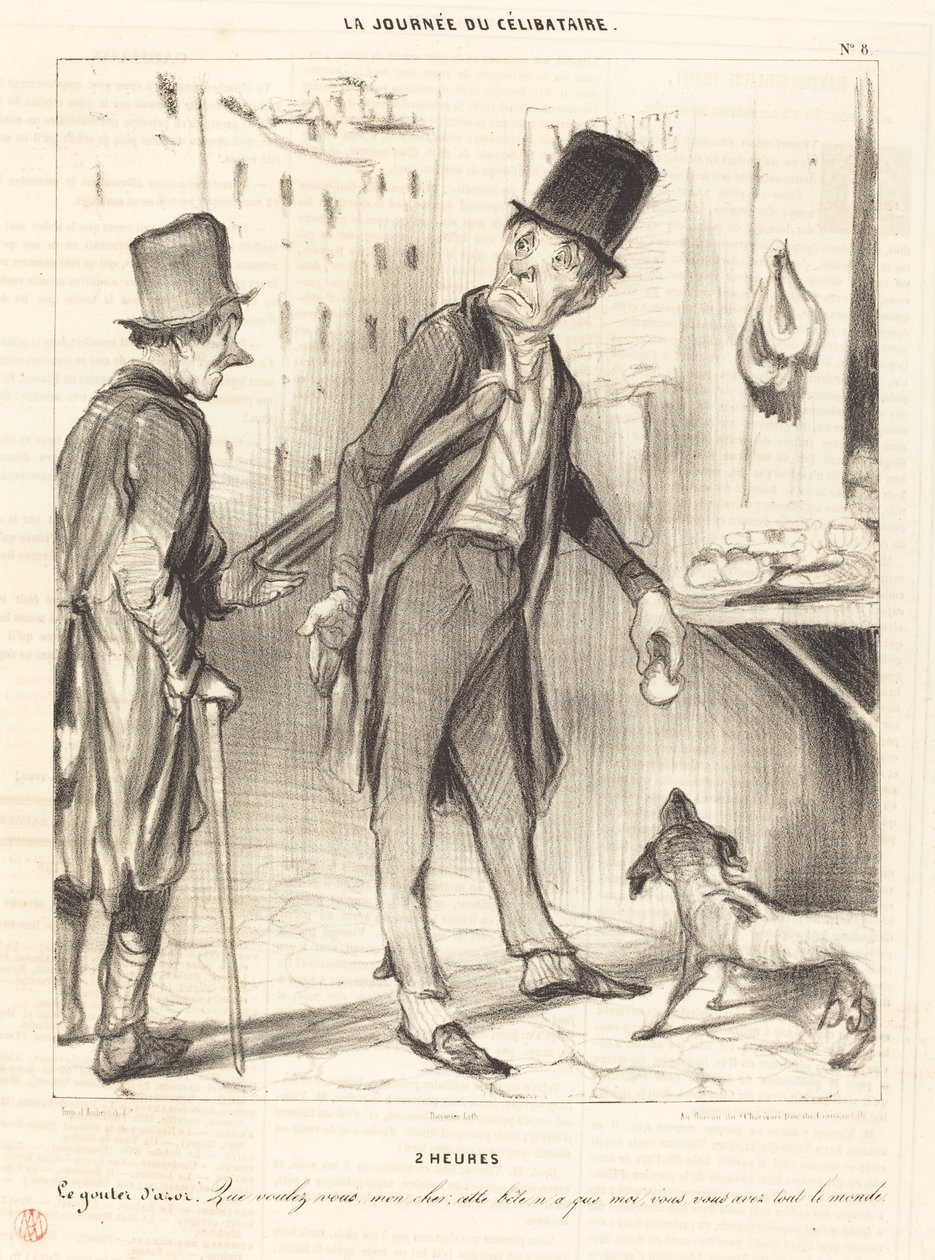 2 Uhr - Azors Nachmittagssnack von Honoré Daumier