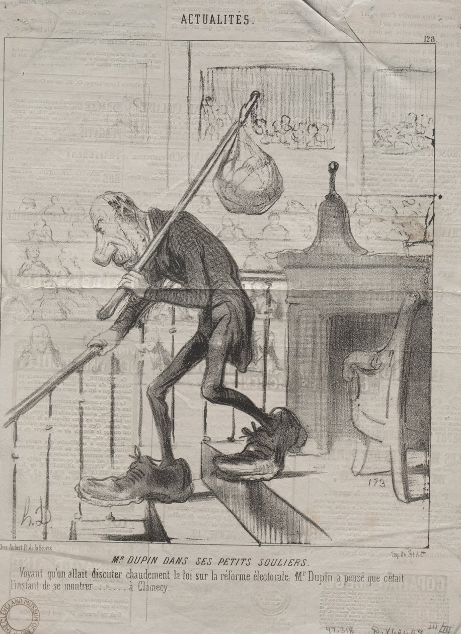 Aktualitäten (Nr. 128): Herr Dupin in seinen kleinen Schuhen von Honoré Daumier