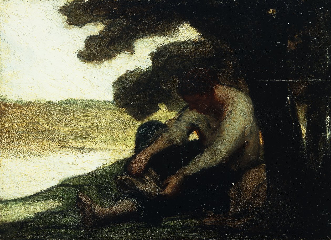Nach dem Schwimmen von Honoré Daumier