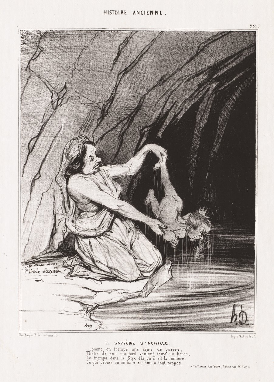 Alte Geschichte: Pl. 22, Die Taufe des Achilles von Honoré Daumier