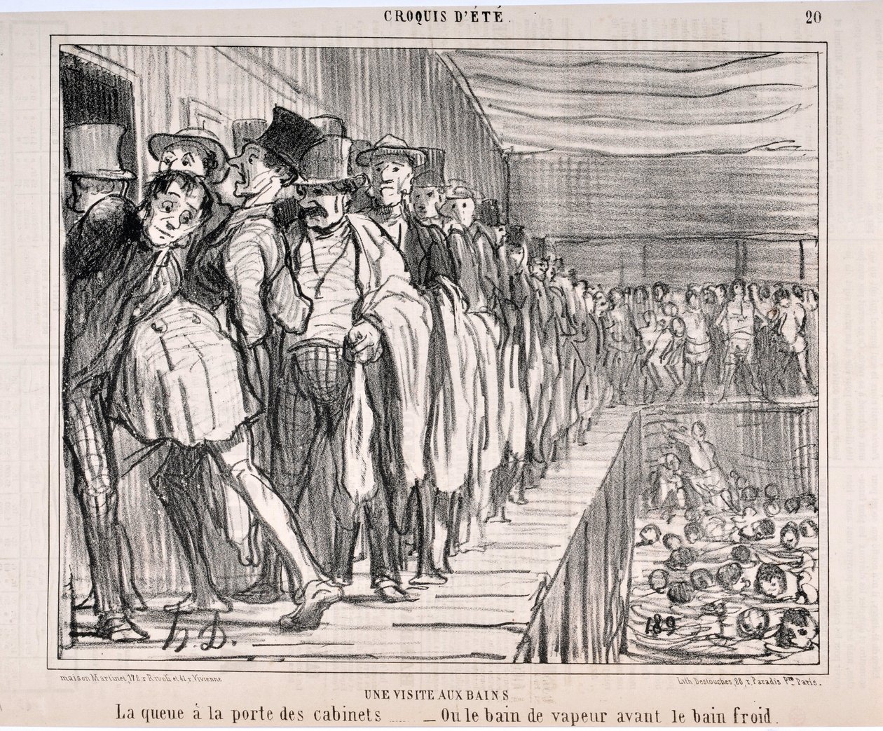 Charivari von 1858: Serie CRUQUIS D