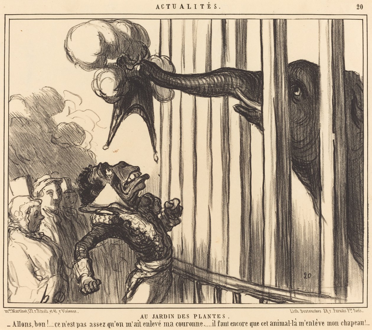 Im Jardin des Plantes von Honoré Daumier