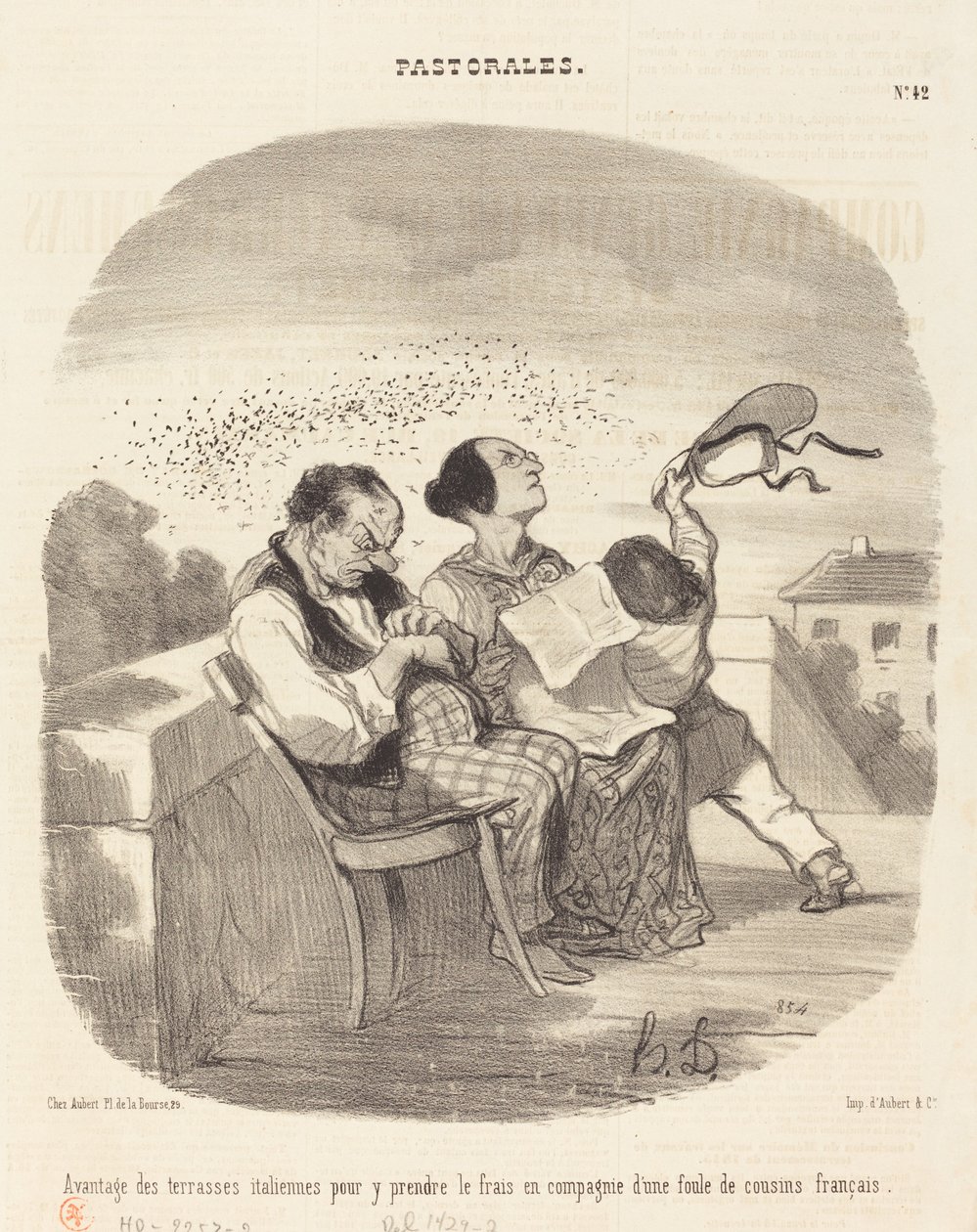 Vorteile der italienischen Terrassen... von Honoré Daumier